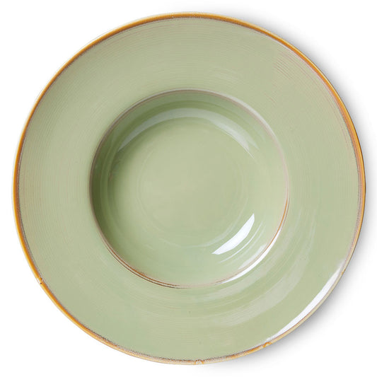 HKliving - Pastabord Moss Green, Chef ceramics