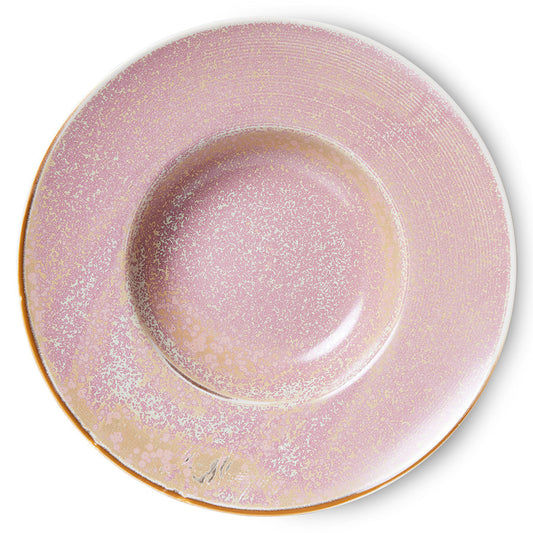 HKliving - Pastabord Rustic pink, Chef ceramics