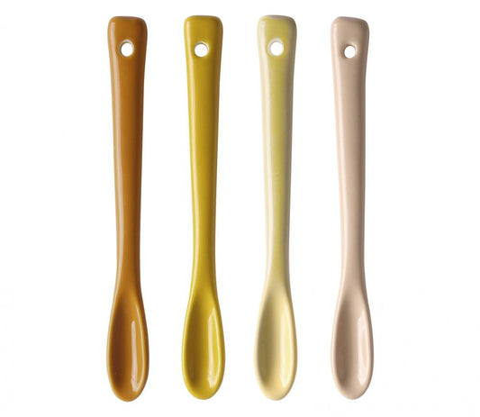 HKliving - theelepels Bold & Basic keramiek, set van 4