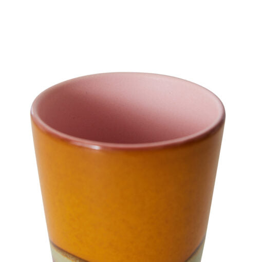 HKliving - Latte Macchiato mok Clay 70's keramiek