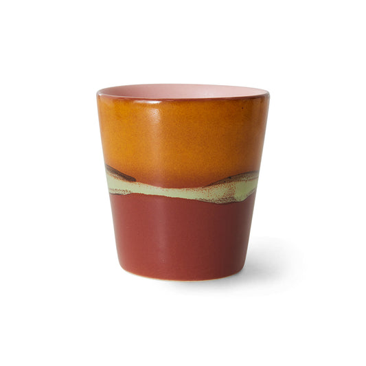 HKliving - Koffie mok Clay 70's keramiek