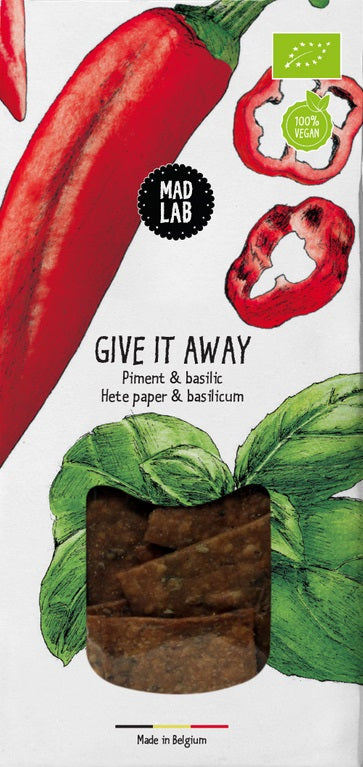 Peper & basilicum crackers "Give it away"