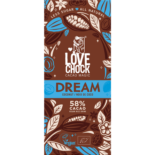 Vegan Chocolade 'DREAM' 58% cacao BIO