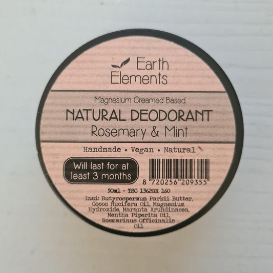 Natuurlijke deodorant Rozemary & Mint, zonder bakingsoda