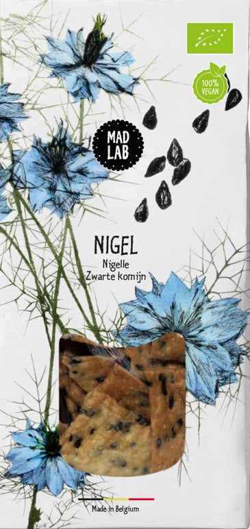 Zwarte komijncrackers "Nigel"