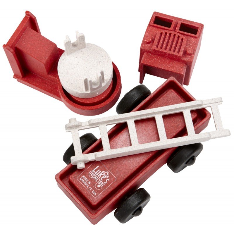 Fire Truck - Ecologische speelgoedauto puzzel