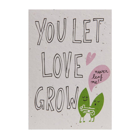 Plantbare wenskaart - You let love grow