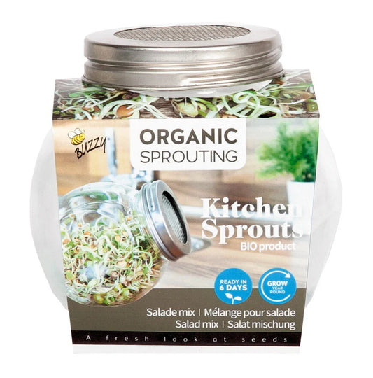 Sprouting pot Salademix, biologische kiemgroenten