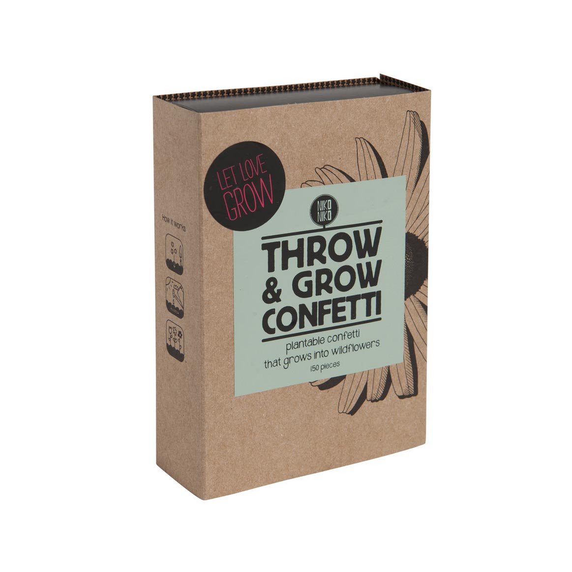 Throw & grow confetti hartjes