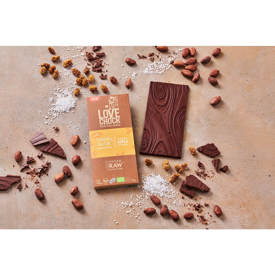 Vegan Mlk Chocolade Caramel & Seasalt 65% BIO