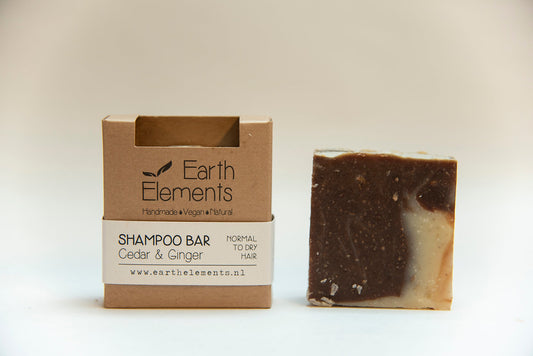 Ceder en Gember (normaal tot droog haar) - Natuurlijke vegan haarzeep/shampoo bar