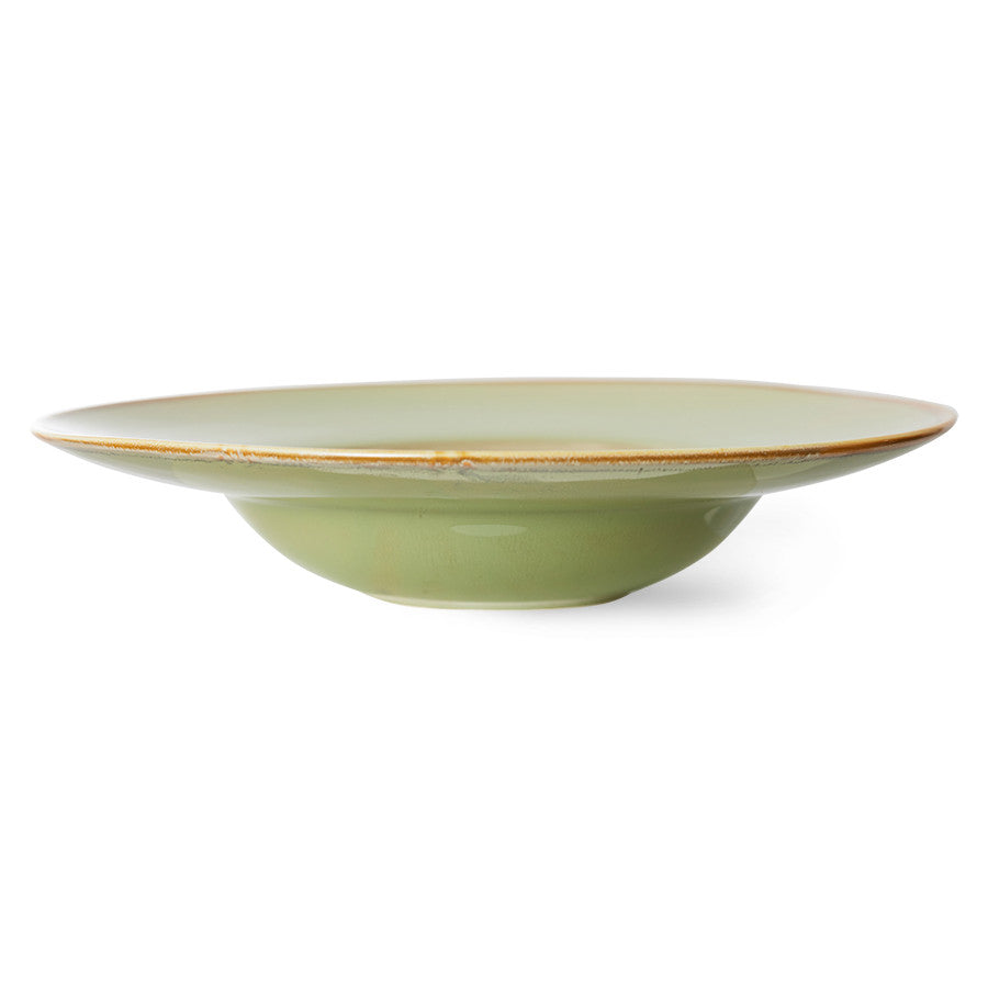 HKliving - Pastabord Moss Green, Chef ceramics