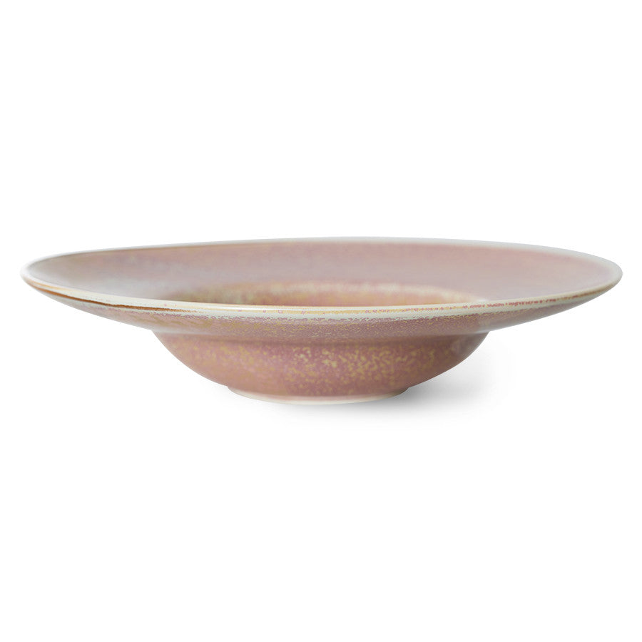 HKliving - Pastabord Rustic pink, Chef ceramics