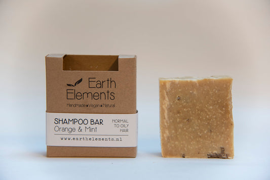 Sinaasappel & Munt (normaal tot vet haar) - Natuurlijke vegan haarzeep/shampoo bar