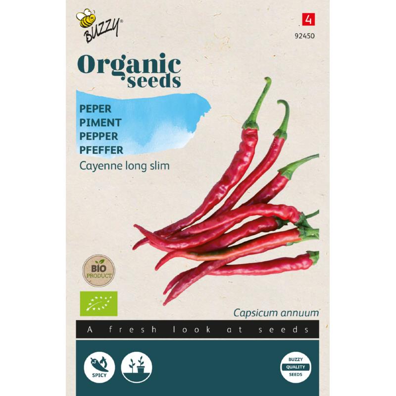 Biologische Peper Cayenne long slim